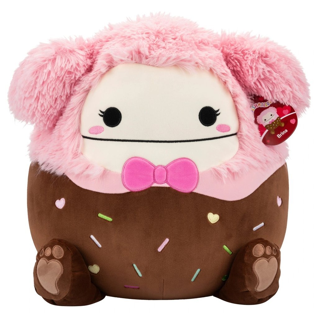 Squishmallows krammetøj Brina chokolade dyppet pink bigfoot 40 cm