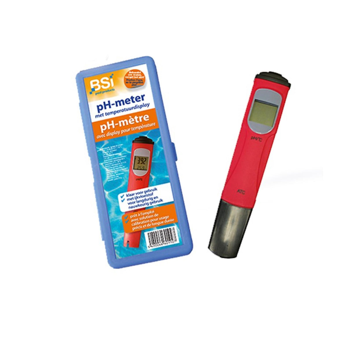 Bsi pH-meter digital + temperaturmåler