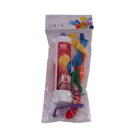 Amscan ballonpumpe med 10 balloner