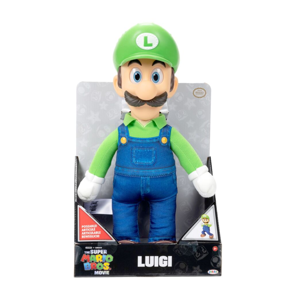 Super Mario krammetøj Luigi 38 cm