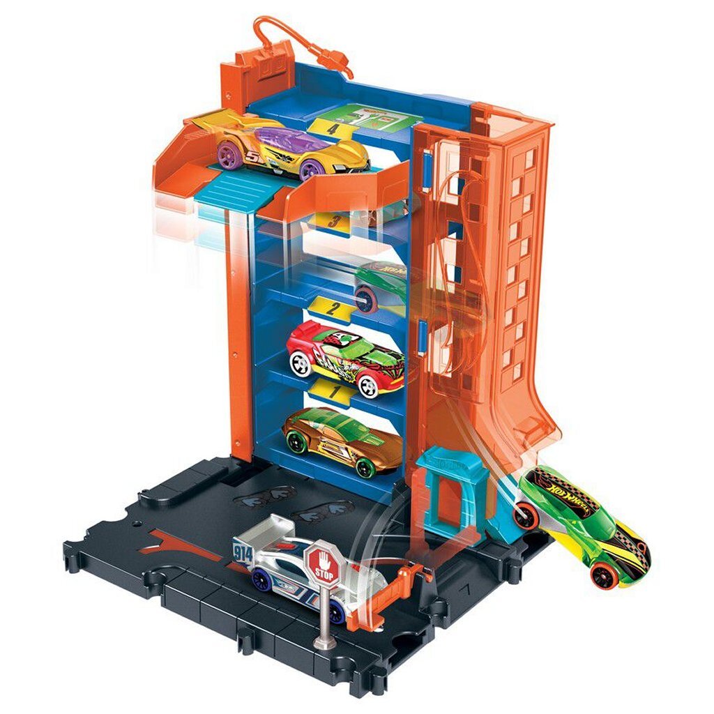 Mattel hot wheels city downtown legesæt assorteret