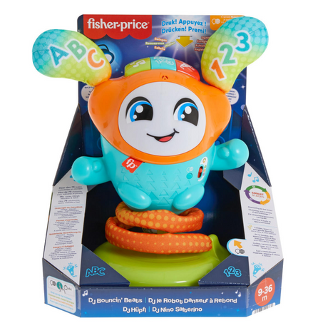 Fisher-price DJ Bouncin Beats Learning Robot - Toddler Toy - Flersproget