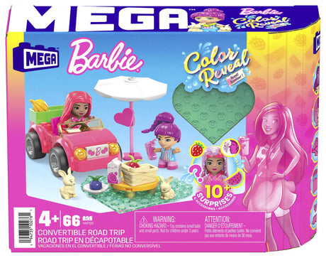 Mega Bloks Mega Barbie Color Reveal Cabriolet byggelegetøj