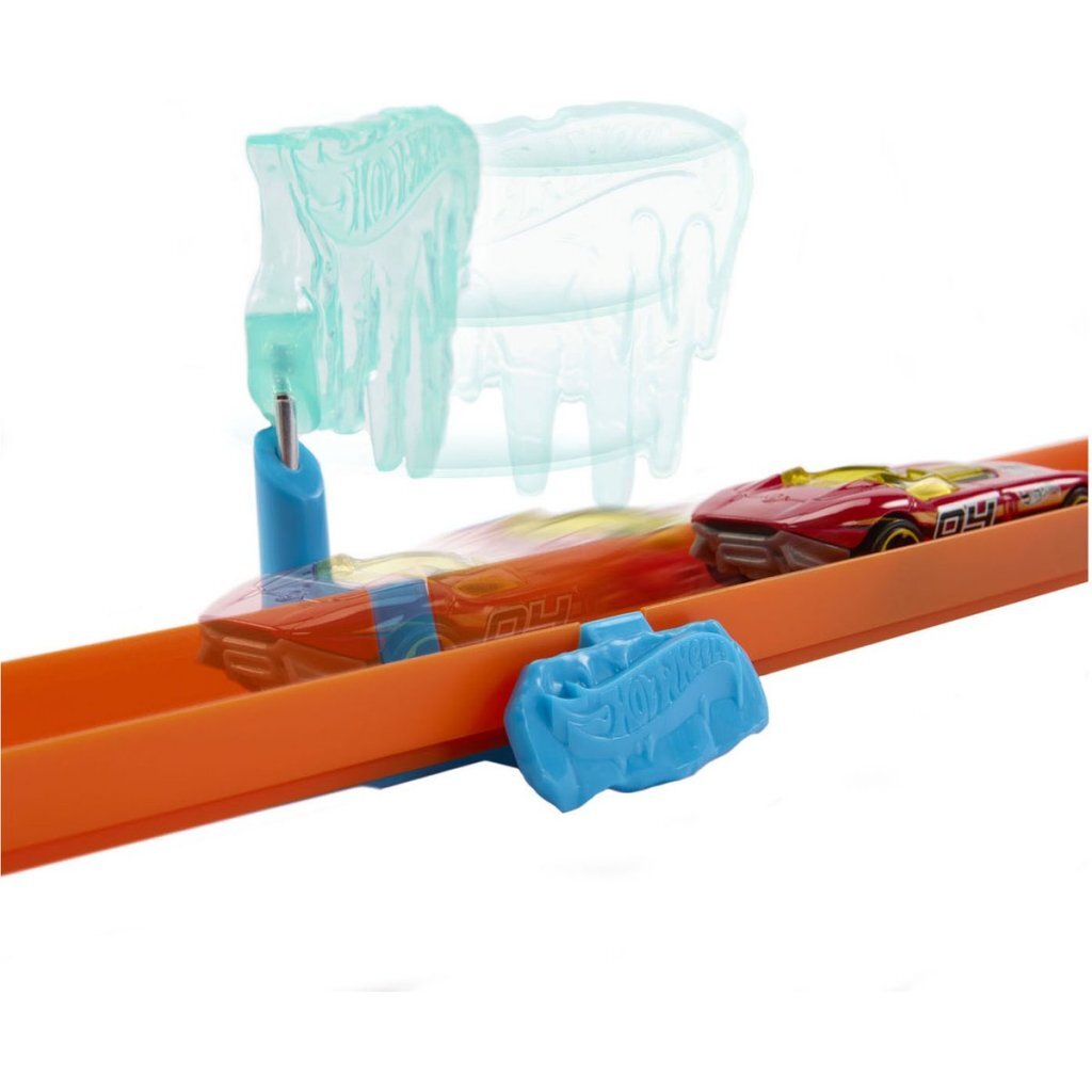 Mattel hot wheels banebygger iskold crash sæt