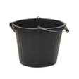 Produkter plastspand rund med tud sort 14l