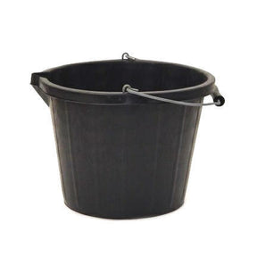 Produkter plastspand rund med tud sort 14l
