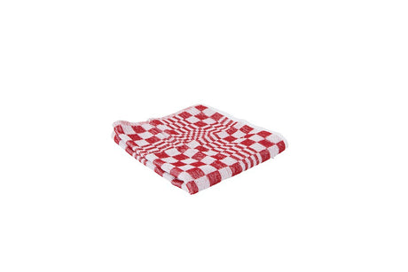 Producten keukendoek handdoek blok 50x50cm rood 3 stuks