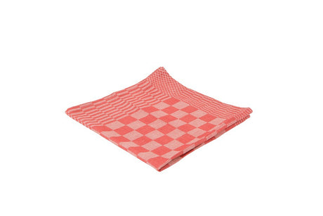 Produkter viskestykke blok 65x65cm rød 6 stk