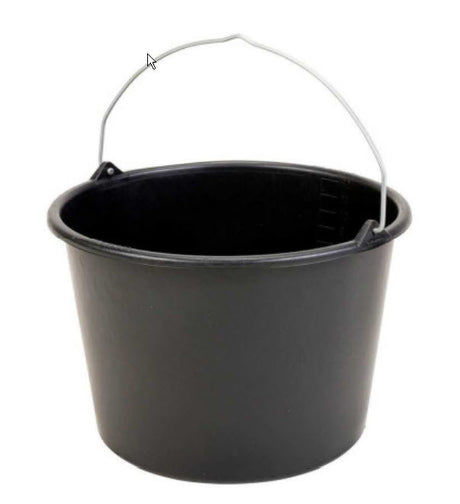 Produkter byggespand plast sort 12l