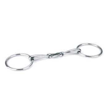 Produkter løs snaffle dub knækket rustfrit stål hul 14 5cm