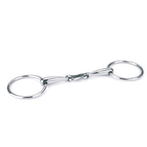 Produkter løs snaffle dub knækket rustfrit stål hul 14 5cm