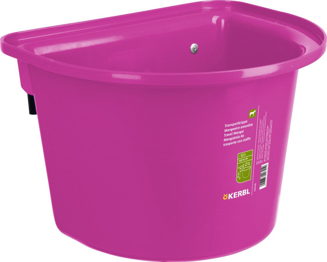 Produkter madskål med hængekroge halvrund pink 12l