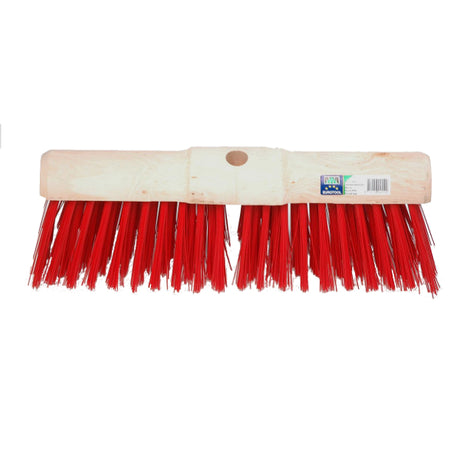 Mm eurotool kommunekost 45cm syntetisk fiber rød mm