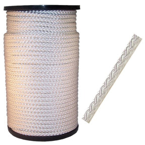 Produkter nylon reb hvid flettet 6mm 200m