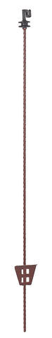 Ako produkter ration stang stål rund plus ledning isolator 107cm 10 stk.