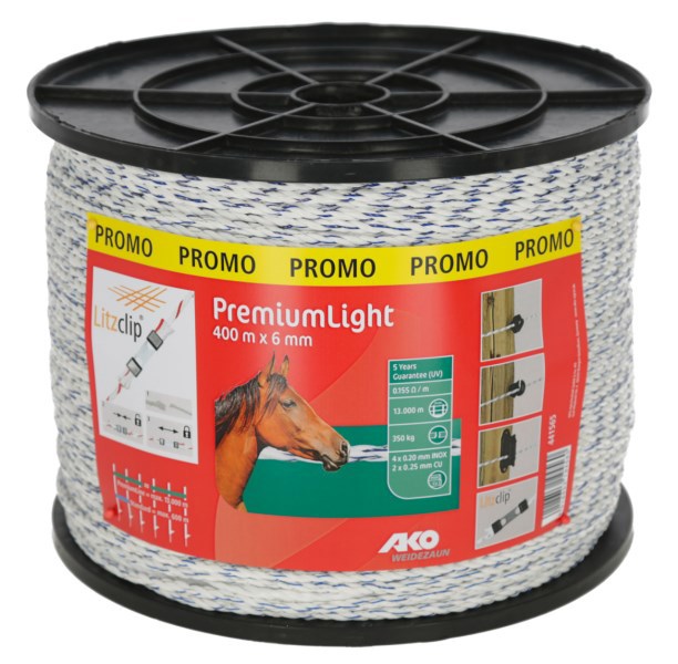 Ako produkter premium let elektrisk stødledning hvid blå 6mm 400m