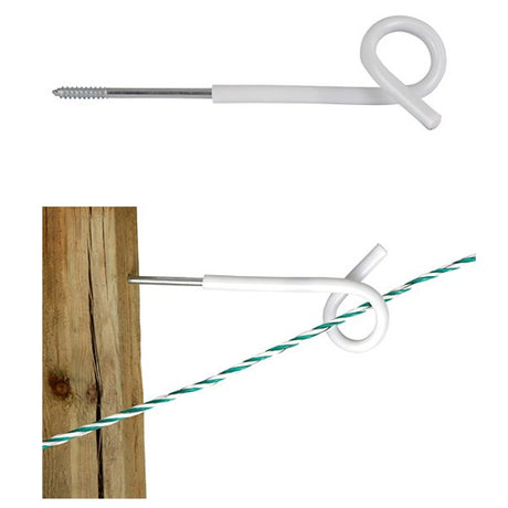 Ako produkter afstandsisolator 25cm curly tail hvid taske 5 stk