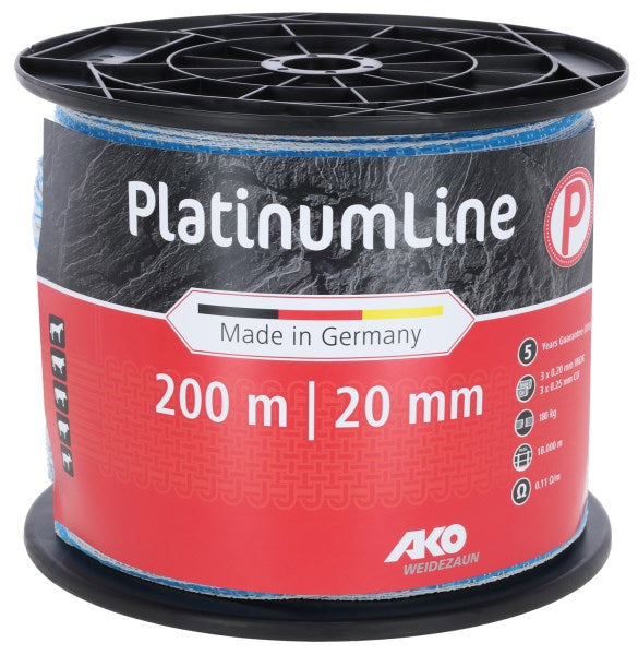 Ako produkter platinumline skræmmetape 20 mm hvid blå 200m