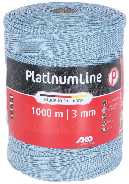 Ako produkter platinumline elektrisk hegnstråd, hvid blå, 1000m