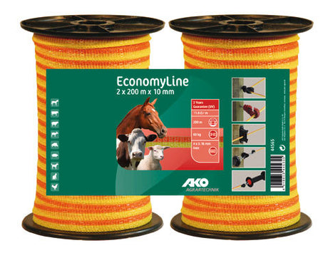 Ako produkter economyline skræmmetape gul orange 1cm 200m 2 pak