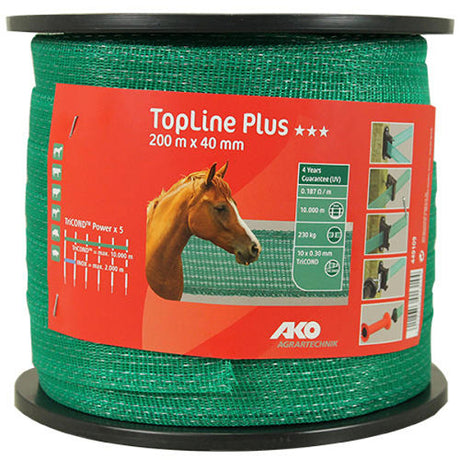 Ako produkter topline plus skræmmetape grøn 4cm 200m