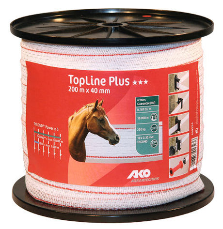 Ako produkter topline plus skræmmetape hvid rød 4cm 200m