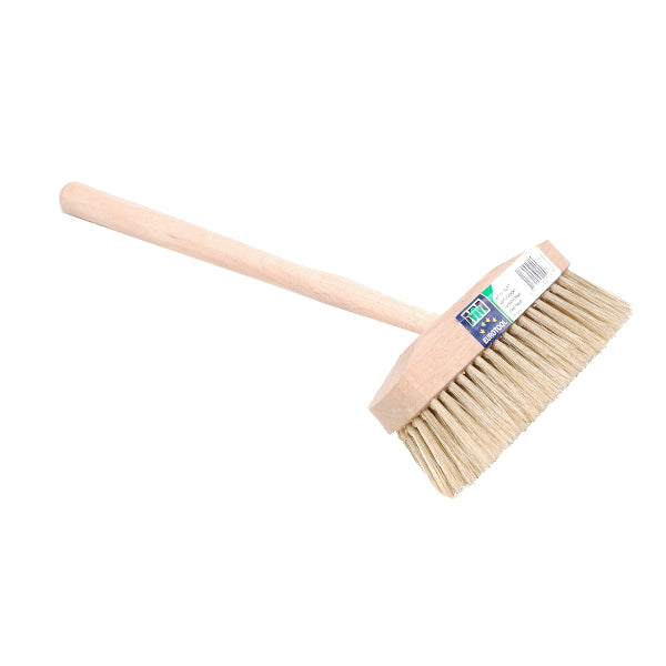 Mm eurotool produkter hvid tandbørste 15cm børstehår træskaft 25cm