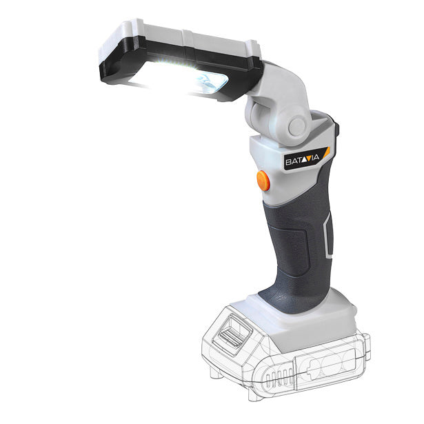 Batavia produkter maxxpack 18v batteri led lampehus