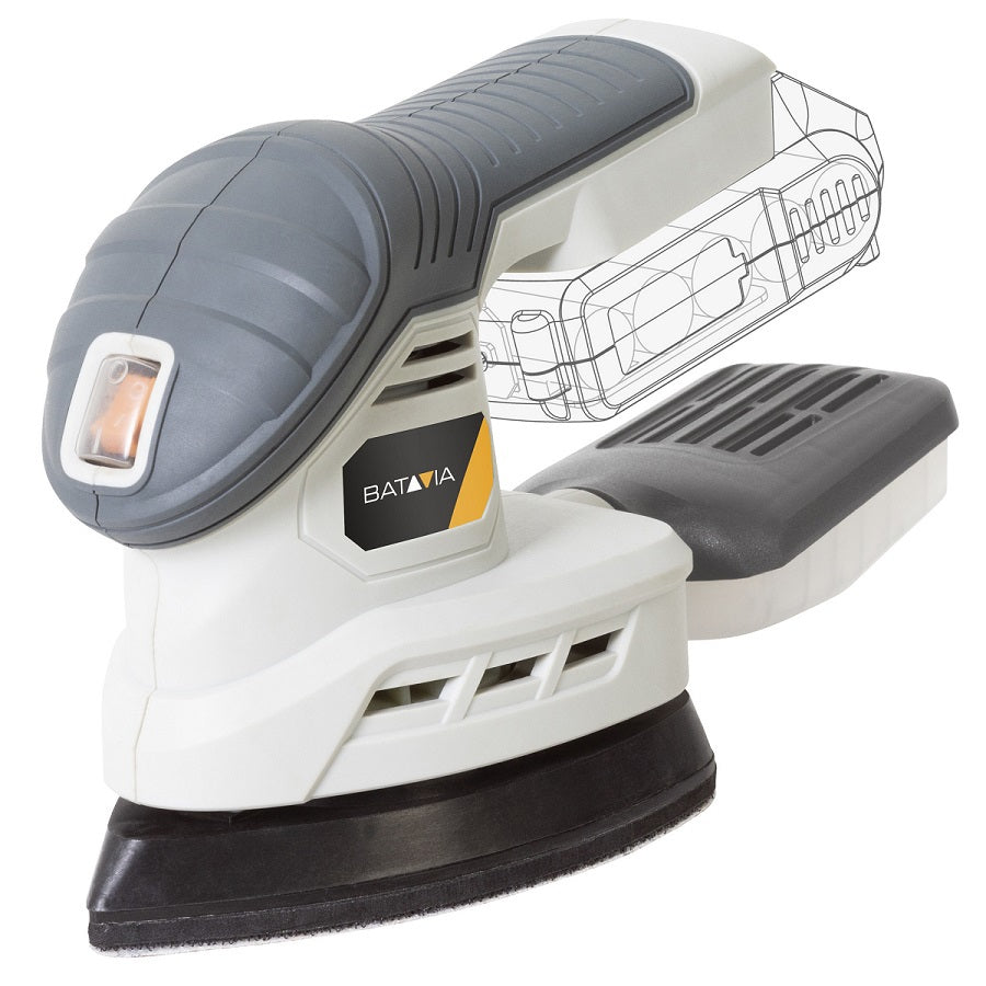Batavia produkter maxxpack 18v batteri multi slibemaskine krop