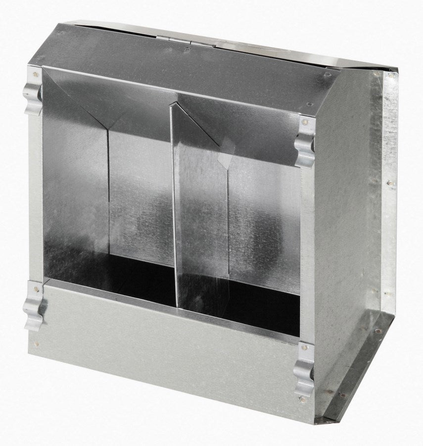 Kerbl produkter automatisk foder til kaniner 2 rum lavet af metal 3l