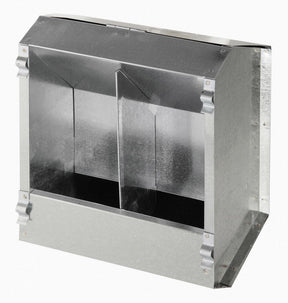 Kerbl produkter automatisk foder til kaniner 2 rum lavet af metal 3l
