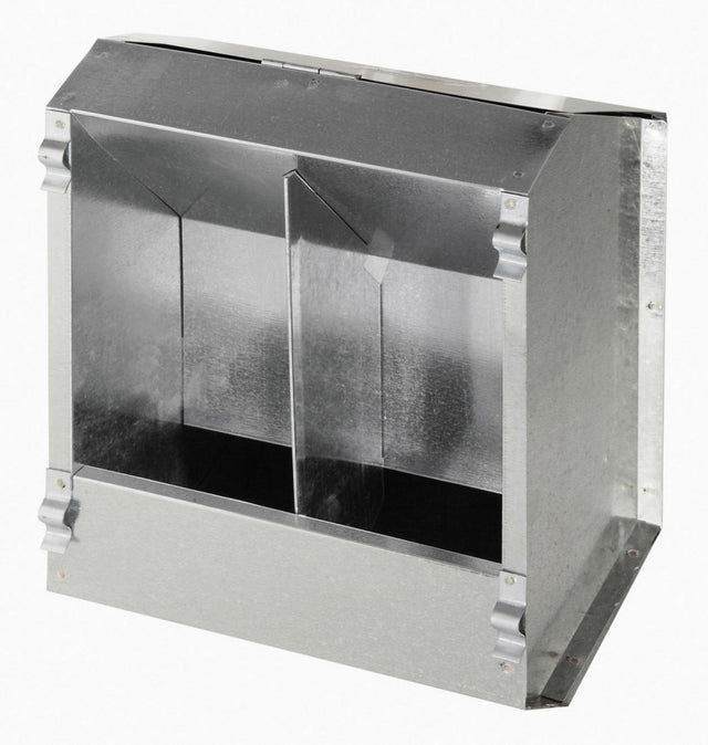 Kerbl produkter automatisk foder til kaniner 2 rum lavet af metal 3l