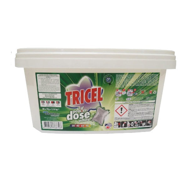 Tricel produkter power dosis hvid 80x27gr