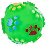 Produkter vinyl kugle med pote print 10 cm m squeaker sorteret efter farve