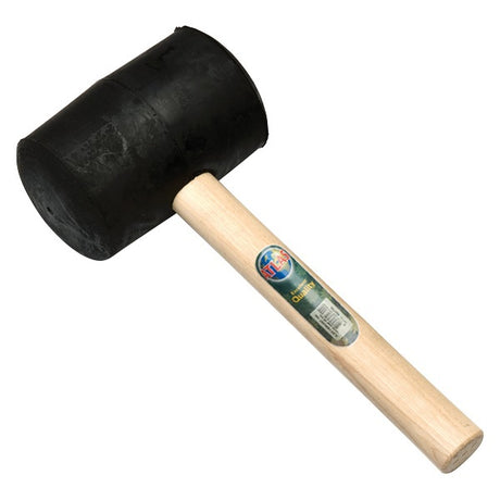Mm eurotool gummihammer nr. 9 blød 2 kg 70 shore med håndtag