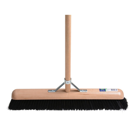 Mm eurotool producten kamer zaalveger fsc 40cm hout kunsthaar mm met steel 150cm