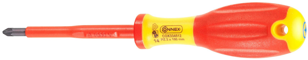 Connex produkter skruetrækker kryds pz2 100mm isoleret 1kv 1c