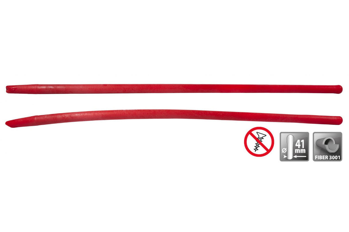 Polet produkter glasfiber skovl håndtag buet 130cm