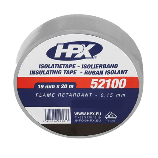 Hpx produkter isoleringstape 52100 vde 19mm 20mtr grå