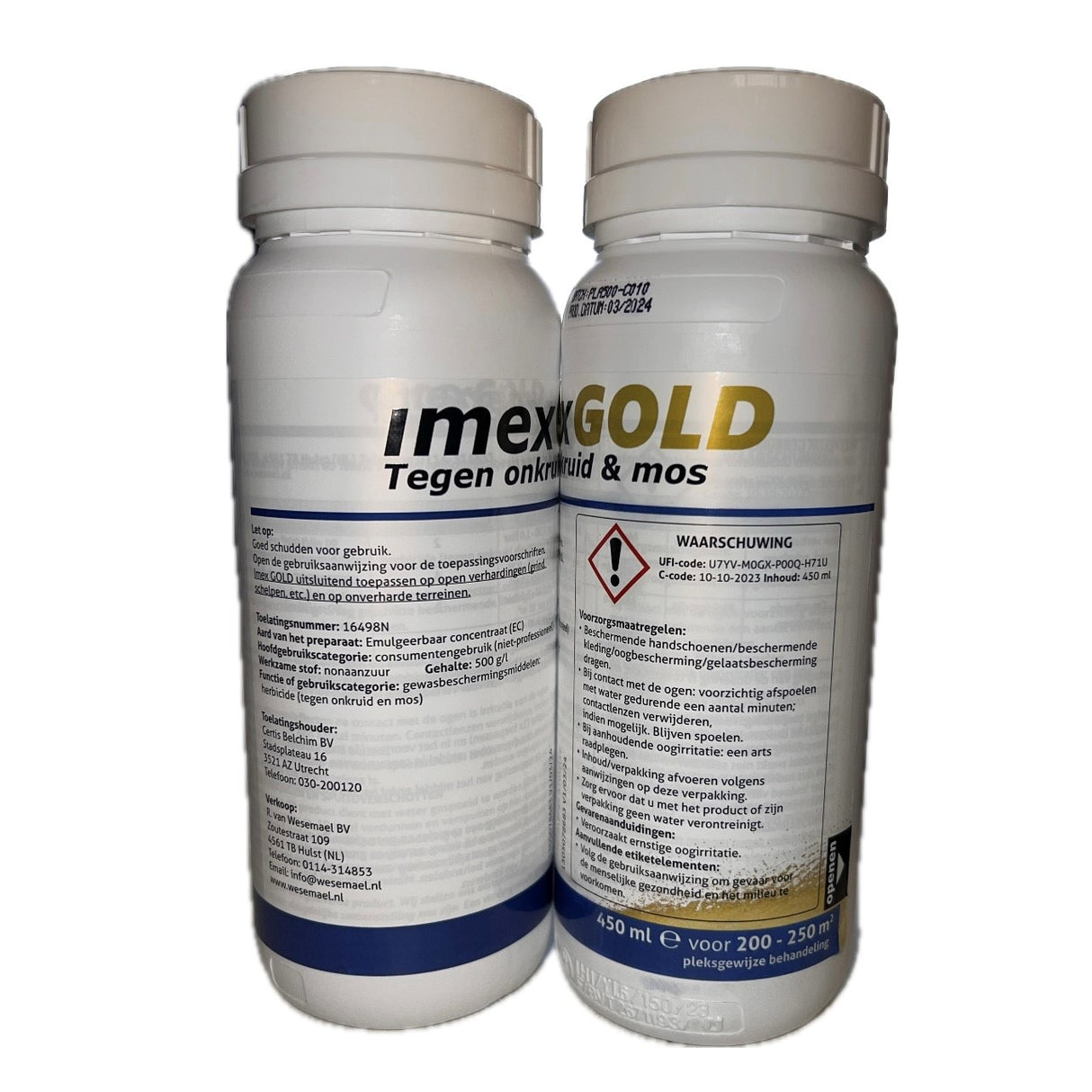 Produkter imex guld mod ukrudt og mos 450ml