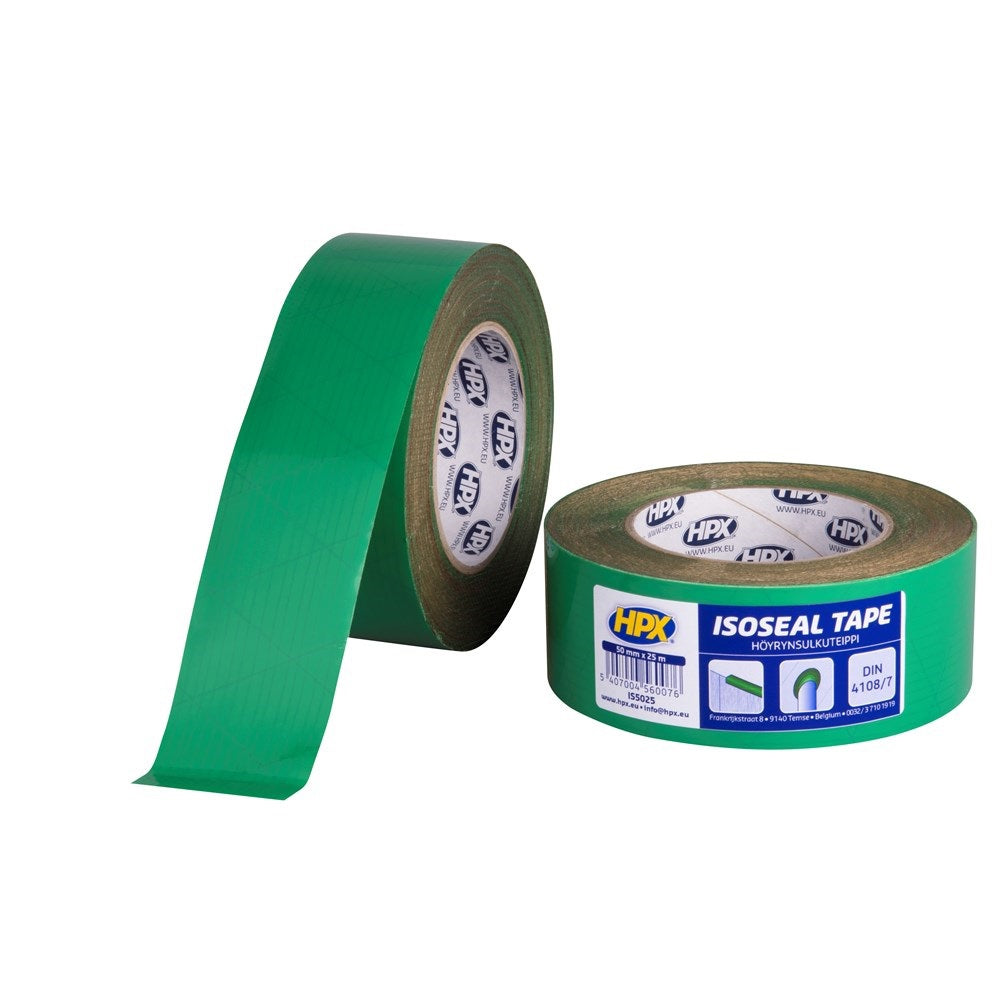 Hpx produkter lufttæt flex tape isoseal grøn 50mm x 25m