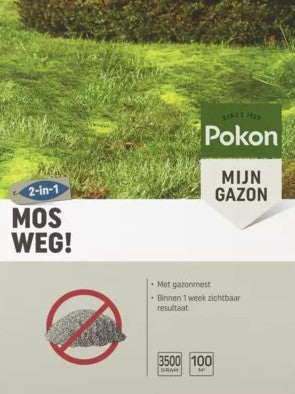 Pokon produkter mos væk 3 5kg for 100m2