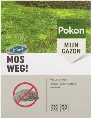 Pokon produkter mos væk 1 75 kg for 50m2
