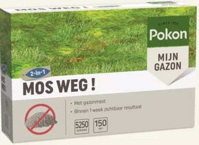 Pokon produkter mos væk 5 25kg til 150m2