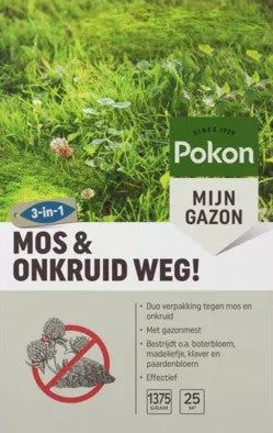 Pokon produkter mos og ukrudt væk 1 375 kg for 25 m2 1