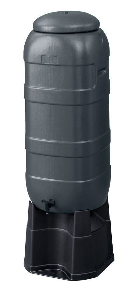Begreen produkter regntønde kompl 100 liter antracit plus fri base