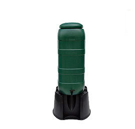 Begreen produkter regntønde kompl 100 liter grøn plus fri base