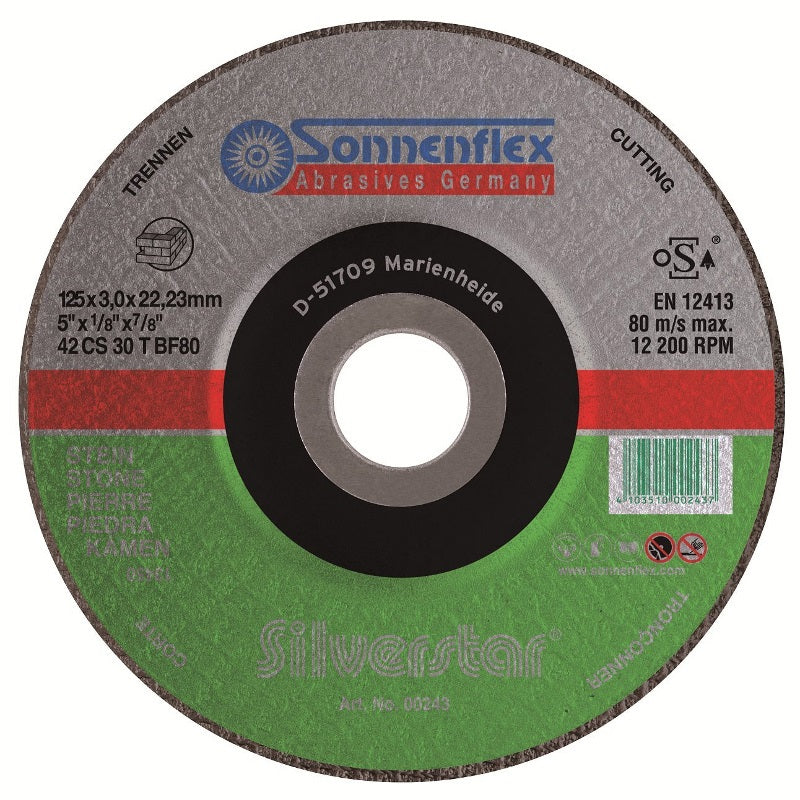 Produkter skæreskive sten 230x3x22mm