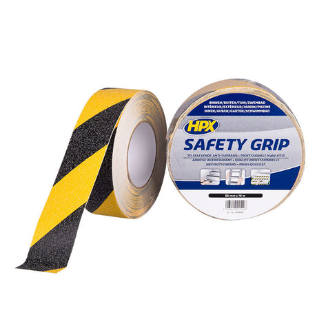 Hpx produkter skridsikre tape gul sort 50mm x 18m