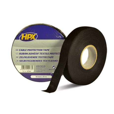 Hpx produkter kabelbeskyttelsestape sort 19mm 25 mtr